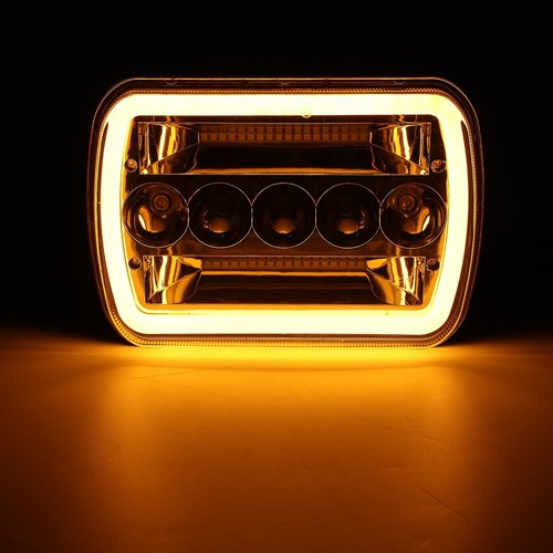 1PC 5X7" 7x6"inch Rectangle LED Hi/Lo Headlight Turn DRL for Toyota Pickup Truck - Picture 7 of 12