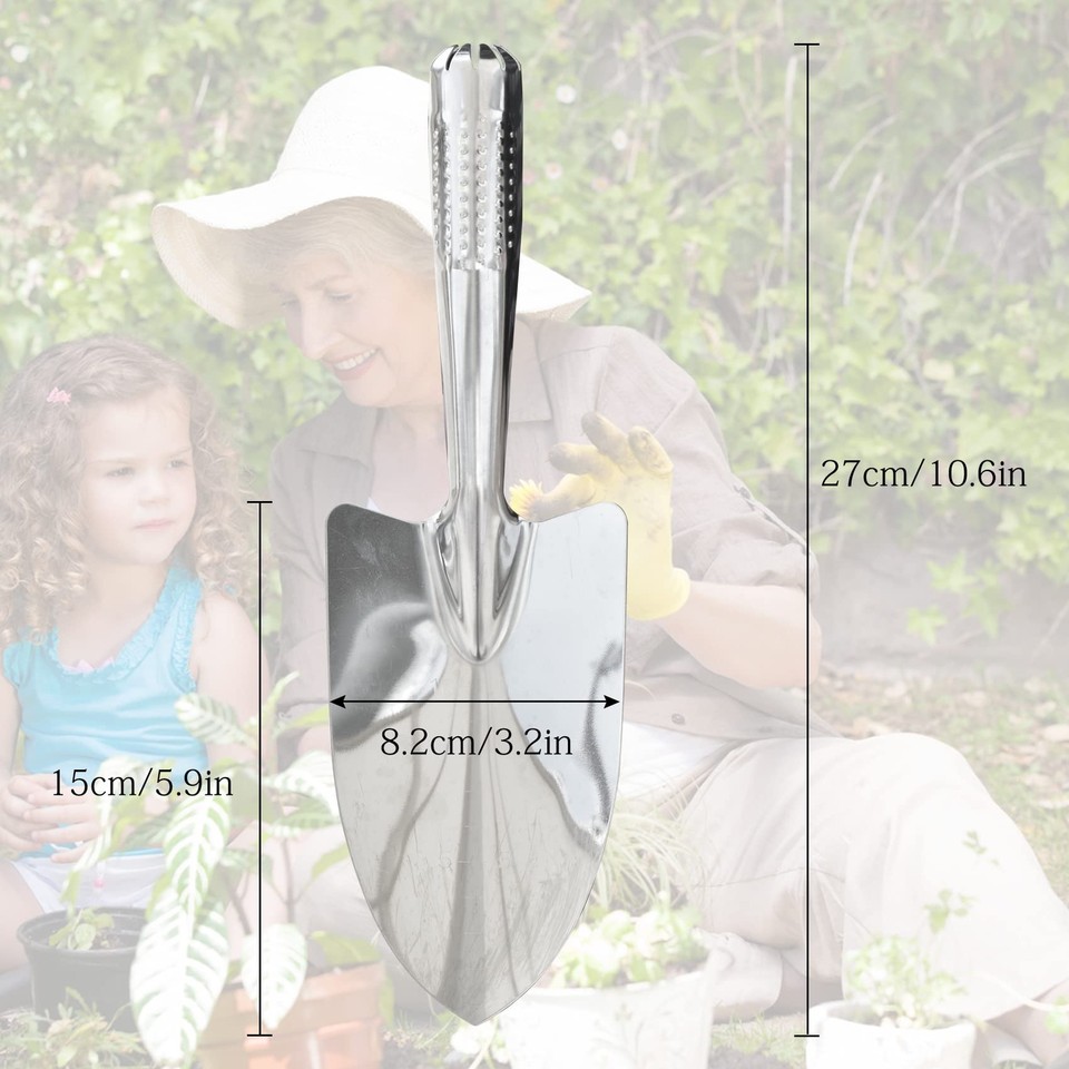 Garden Shovel Hand Trowel Stainless Steel Gardening Hand Tools Spade