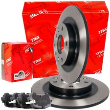 2x TRW DF6807 Bremsscheiben 281mm + Beläge Satz Hinten für MAZDA CX-3 1.5D 2.0