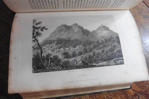 1829 PORTUGAL ILLUSTRATED STEEL ENGRAVED VIEWS HAND COLOURED PLATES SIGNED COPY - Imagen 9 de 17