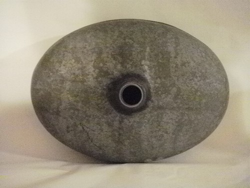 ANTIQUE HAILOS OVAL GALVANIZED SELF WARMER FOOT OVAL METAL HOT WATER BRASS DAWN - Picture 7 of 9