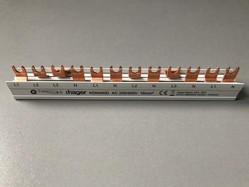 Hager KDN363F / KDN363A 463D 450D , Phasenschienen für Fi + 8 LS / 12 TE wählbar - Bild 6 von 10