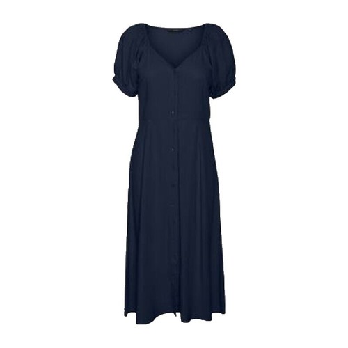 princess cut lace dress Aphrodyte Lace Maxi Dress | Navy | Womens main image 1