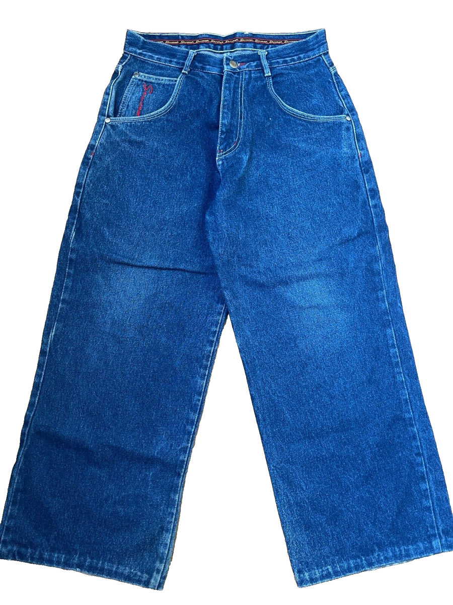 Sancezz jeans, blue, vintage baggy, 90s hip hop, 1990s Y2K skater