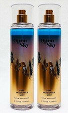 2 Bath  Body Works OPEN SKY Fine Fragrance Mist Body Spray 8 oz