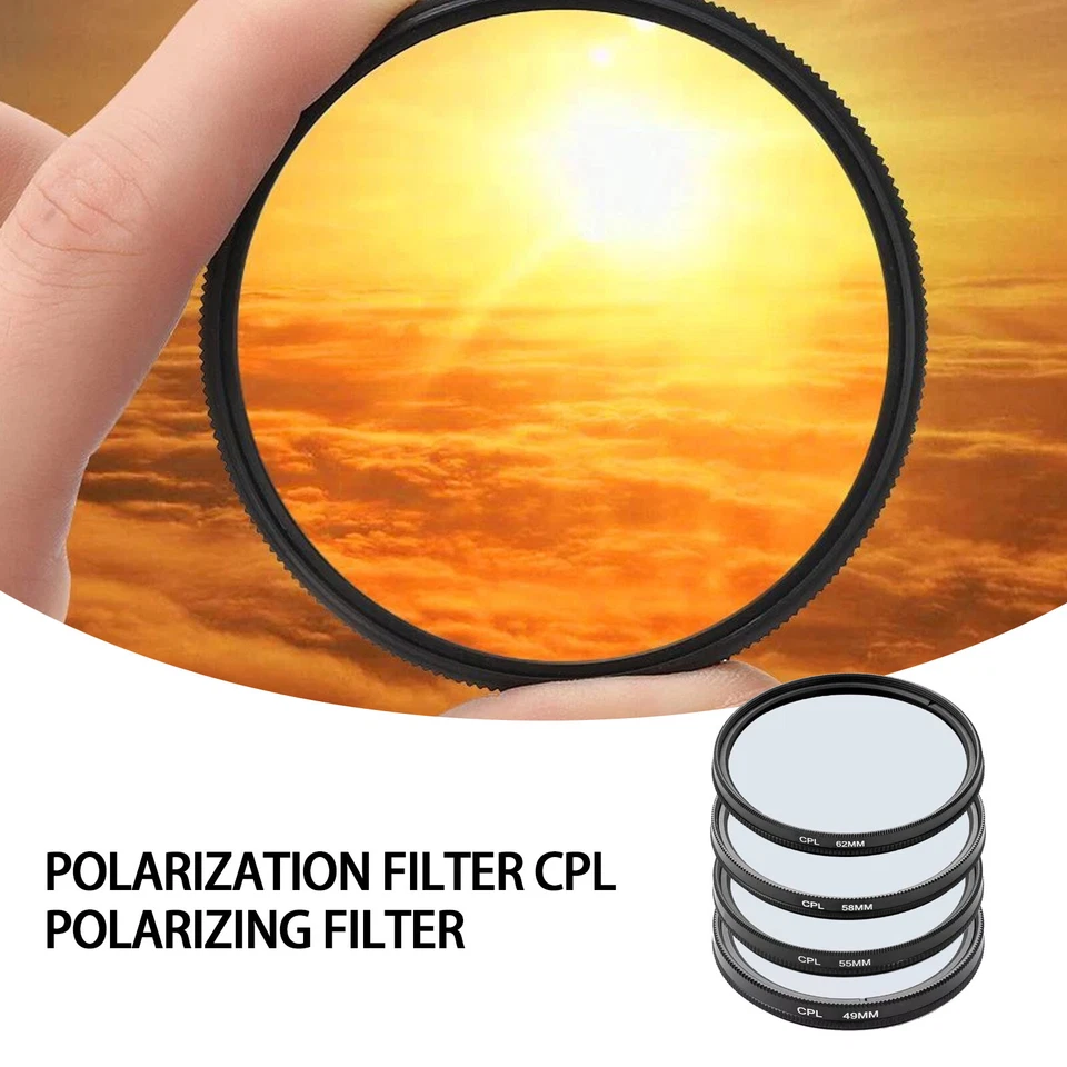 46/55/58/62mm CPL Polarizing Lens Filter for Canon, Nikon, Sony DSLR Cameras - Image 4 of 4