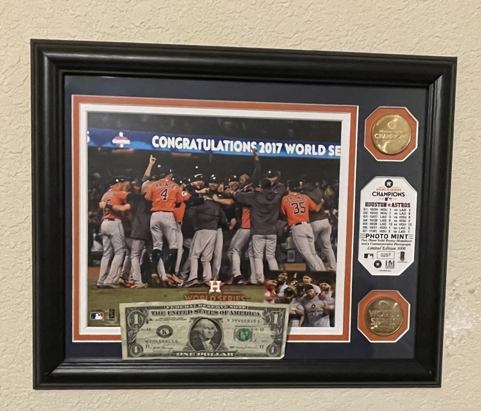 2017 Houston Astros World Series Champions Highland Mint Picture Coin - Image 2 of 4