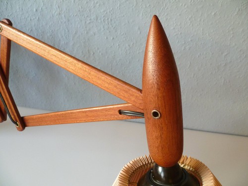 Stylische Teak Scherenlampe Lampe Leuchte Erik HANSEN Le Klint 60er 70er Danish - Bild 9 von 11