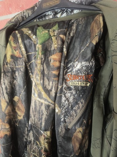 Scent-loc Field & Streams Mossy Oak Break Up Camouflage Jacket & Pants Set sz L - Picture 13 of 20