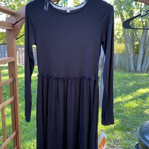 Rewind Juniors Size Small Ribbed Black 