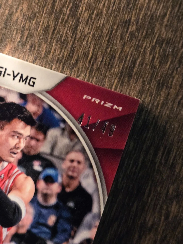 2017-18 Panini Spectra Yao Ming Auto /49 Global Icons Prizm Autograph Rockets SP - Image 3 of 3