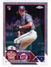 2023 Thaddeus Ward Topps Chrome Update RC Washington Nationals #USC126