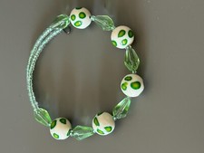 Polymer Clay Bead Wrap Bracelet 23013 - Green