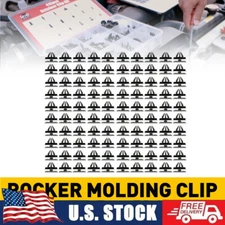 100 Pcs Rocker Door Moulding Clip With Sealer Fasteners Clip For GM 11571175