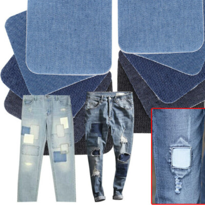 Patches For Clothes PCS Design Iron On Denim Fabric Patches - Main Image
