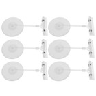 6 Pcs Plastic Merchandise Sign Clips Price Tag Holders for Retail Racks Clips