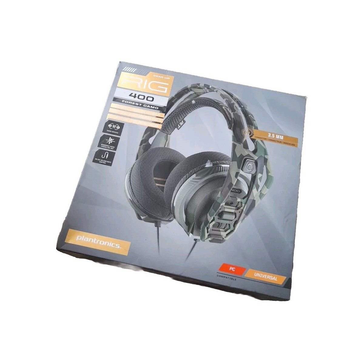 Plantronics Rig 400 Camo Gaming Headset for Xbox Ps4 PC Nintendo