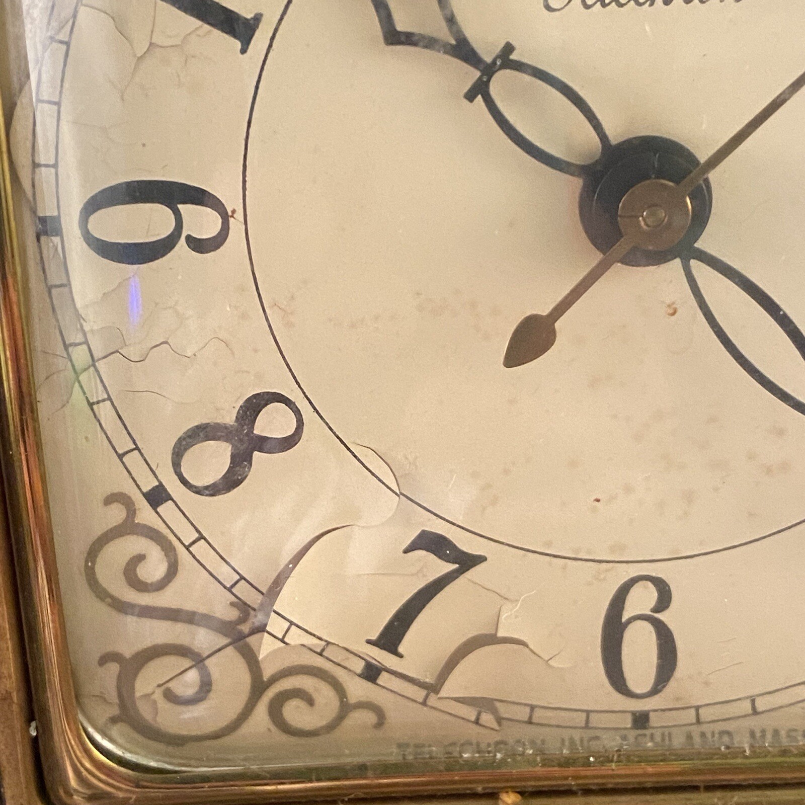 Vintage Telechron Electric Model 3H161 Somerset Wood Mantle Clock USA