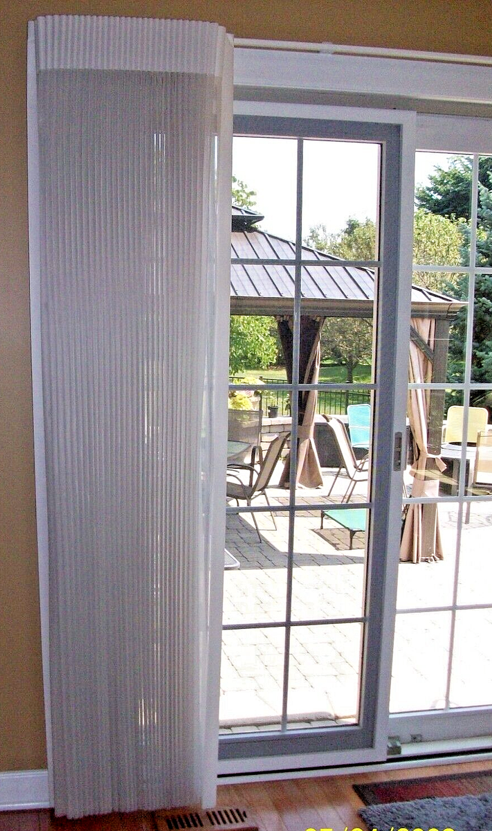 HUNTER DOUGLAS Luminette sheer white shade blind for patio door