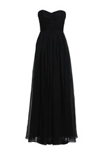 Bariano Black Strapless Maxi Gown AU 6 Formal Evening Occasion