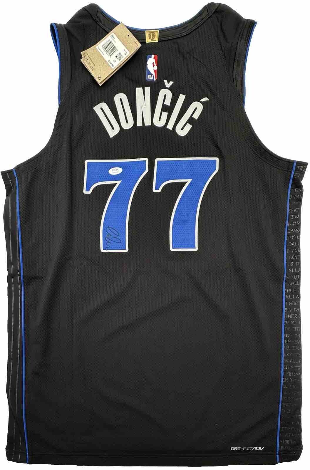 Luka Doncic Autographed Signed Dallas Mavericks #77 MAVERICKS AUTHENTIC 2023 CITY BASKETBALL JERSEY PSA/DNA 