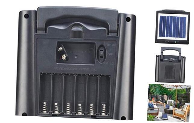 Solar Charger for AA AAA 1.2V NiMH NiCD and 9V Rechargeable Batteries-image