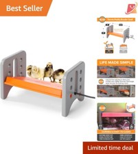 Chicken Brooder Heater Adjustable Plate for 15 Chicks Safe Poultry Heating