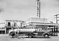Gilmore Gas Service Station Art Deco Bulk Oil Gasoline Semi Truck 1930s photo
