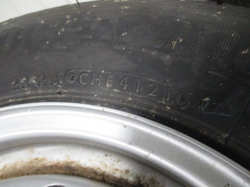 Take Off Mini Truck Steel Wheels w/ Caps Tires Set Daihatsu Hijet 4x100 145R12 - Picture 12 of 16