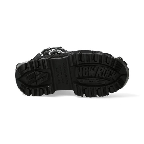 New Rock Tank Unisex Leather Boots - M-WALL1473-S3 • Ships in 2-4 Weeks • Gothic - Picture 6 of 8