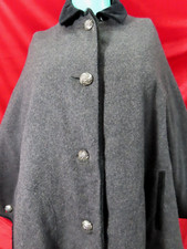 ROLLETT GRAZ  INH. TATZEL- VINTAGE cloak cape pockets , loden wool  Size 48 - XL