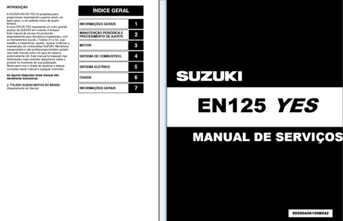 SUZUKI YES EN125 (Thunder 125) Service , Owner's and Parts Manual CD - 第 4/12 張圖片