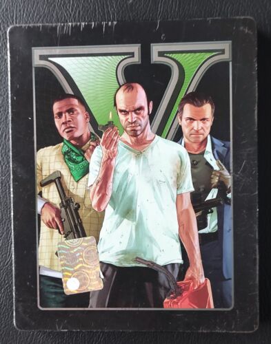Gta V Grand Theft Voiture 5 Édition Spéciale Collector Steelbook Complet Xbox Un - Zdjęcie 1 z 3