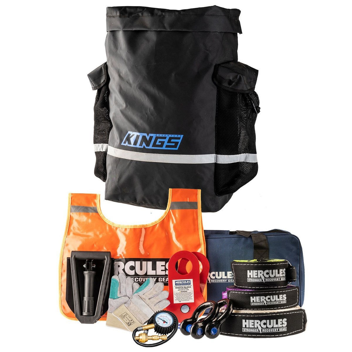 Hercules 4WD Complete Recovery Kit Adventure Kings Premium 48L