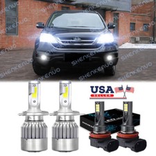 For Honda CRV CR-V 2007-2010 2011 2012 2013 2014 LED Headlight Lights Fog Bulbs
