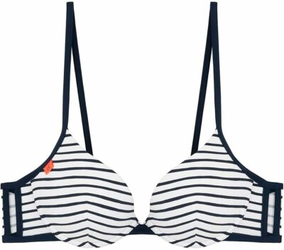 Haut De Maillot De Bain Bandeau Cherry Beach - Bonnet B, Tour De Torse 95 (80B EU) - Bleu - Neuf Avec étiquettes