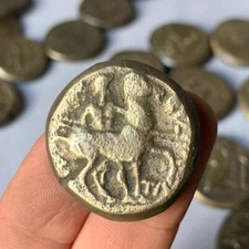 EXTREMELY RARE ANCIENT ROMAN BRONZE COINS TÉTRADRACHME DENARIUS COIN 100 AD
