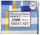 * Metropolitan Bamboo Home Hypoallergenic 2500 Thread ct King Size Bed Sheet Set