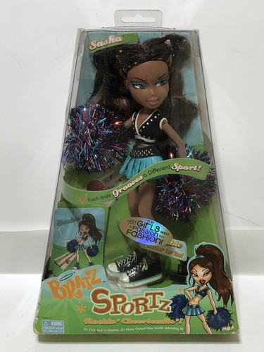 BRATZ Sportz SASHA Doll- Rockin' Cheerleadin'! - NEW - MGA 2005 - FAST SHIPPING