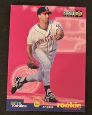 1995 Upper Deck Collector’s Choice Rookie Class Andrew Lorraine Card #13 Angels. rookie card picture
