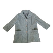 Womens Ladies Finesse Pure New Wool Pea Coat Jacket Size 18 Winter