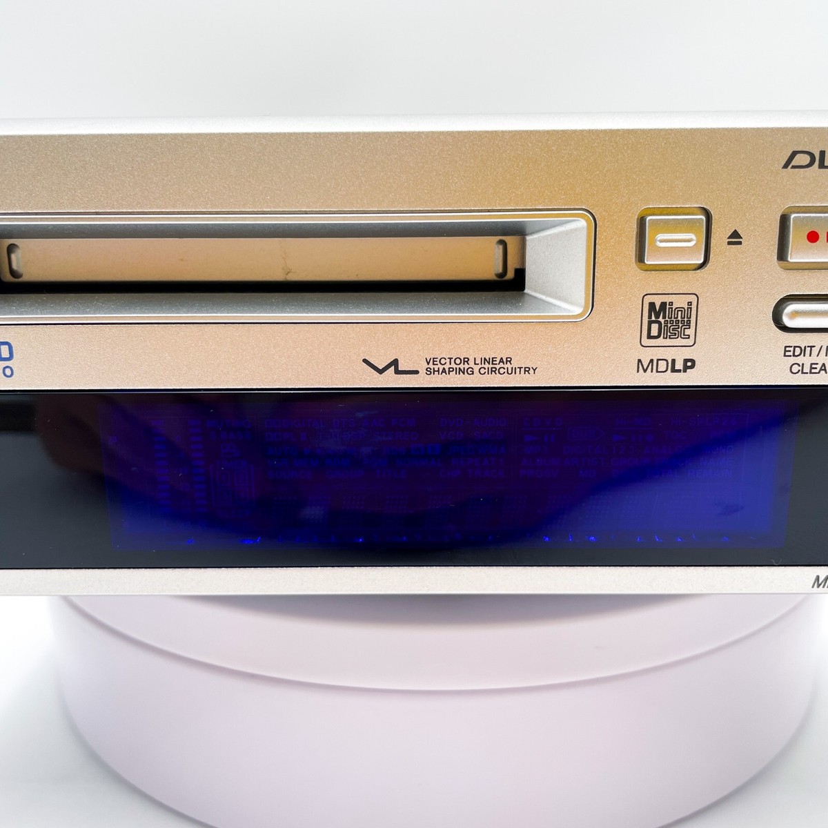 ONKYO MD-105FX Silver Hi-MD Mini Disc Recorder High-Speed Audio
