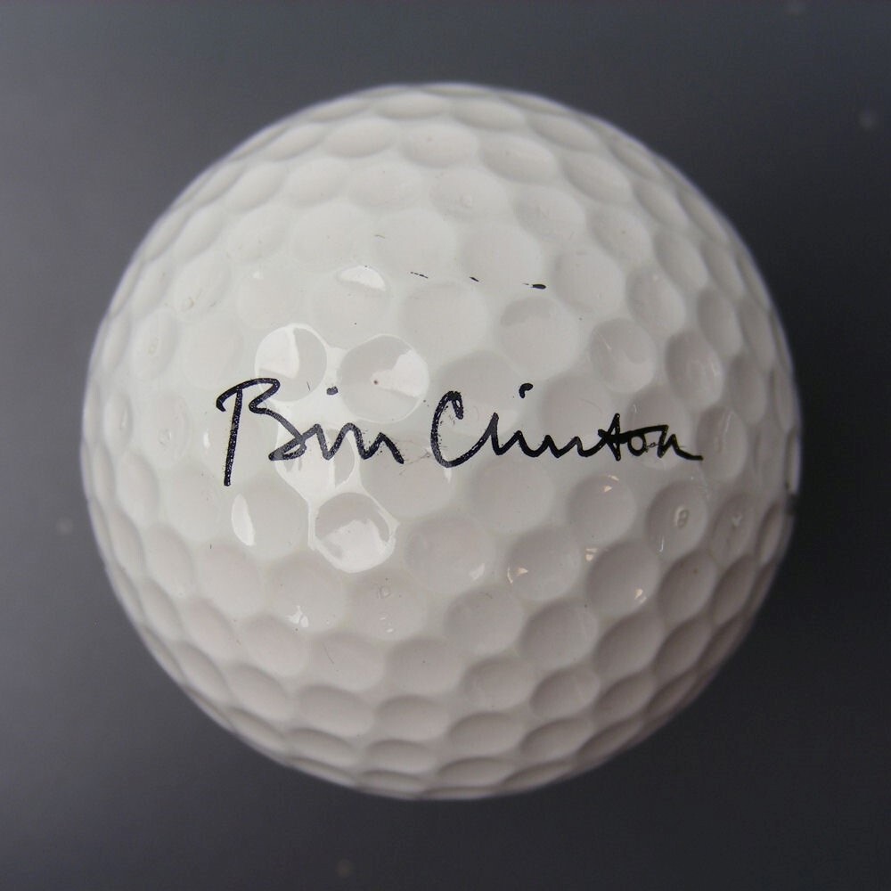 Titleist Bill Clinton Presidential Seal Signature Golf Ball Mint Very Rare Unl.
