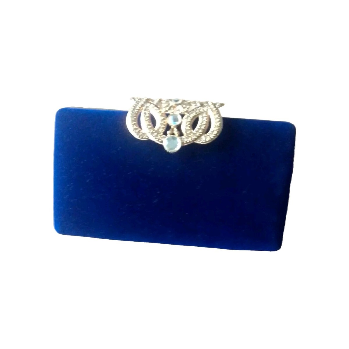 Gold Midnight Blue Evening Bag Navy Blue Party Wear Clutch A