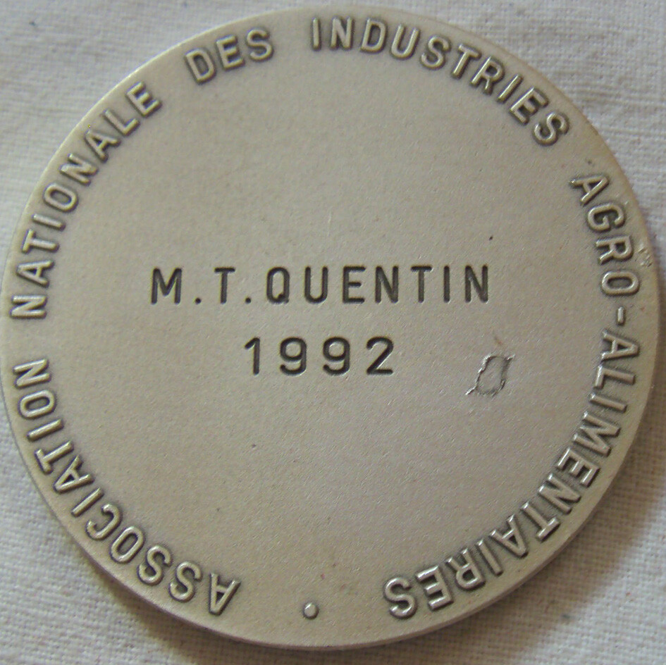 Médaille Industries Agro-Alimentaires Par Torcheux - Argent Plaqué, Animaux, 1989