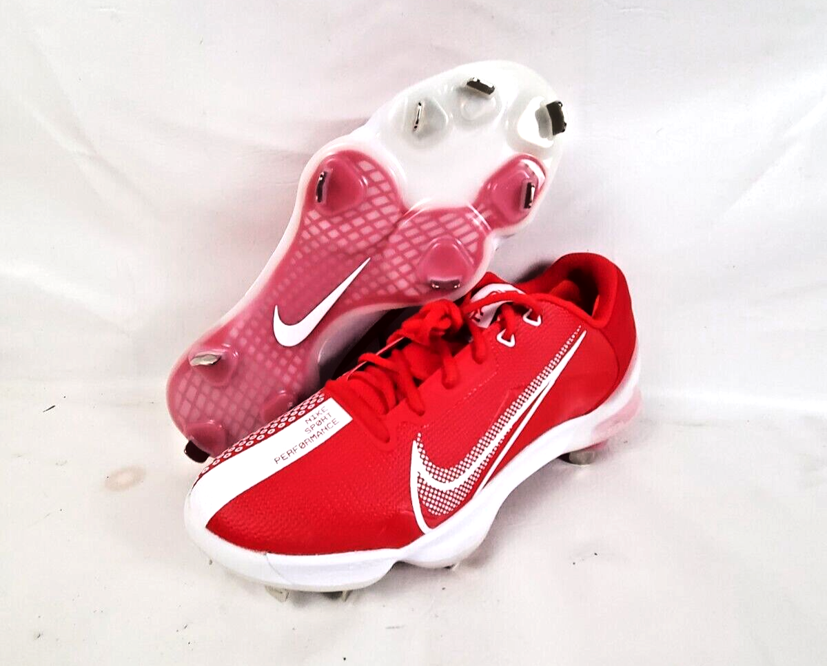 Nike Force Zoom Trout 7 Pro Red White Baseball Cleats Mens Size 9 CQ7224-602 New Nike Force Zoom Trout 7 Pro Metal Baseball Cleats Red White  main image 2