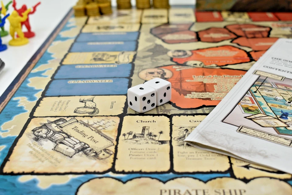 Avalon Hill Sword and Skull Board Game 100% Complete Pirates and Treasure - Image 2 of 4