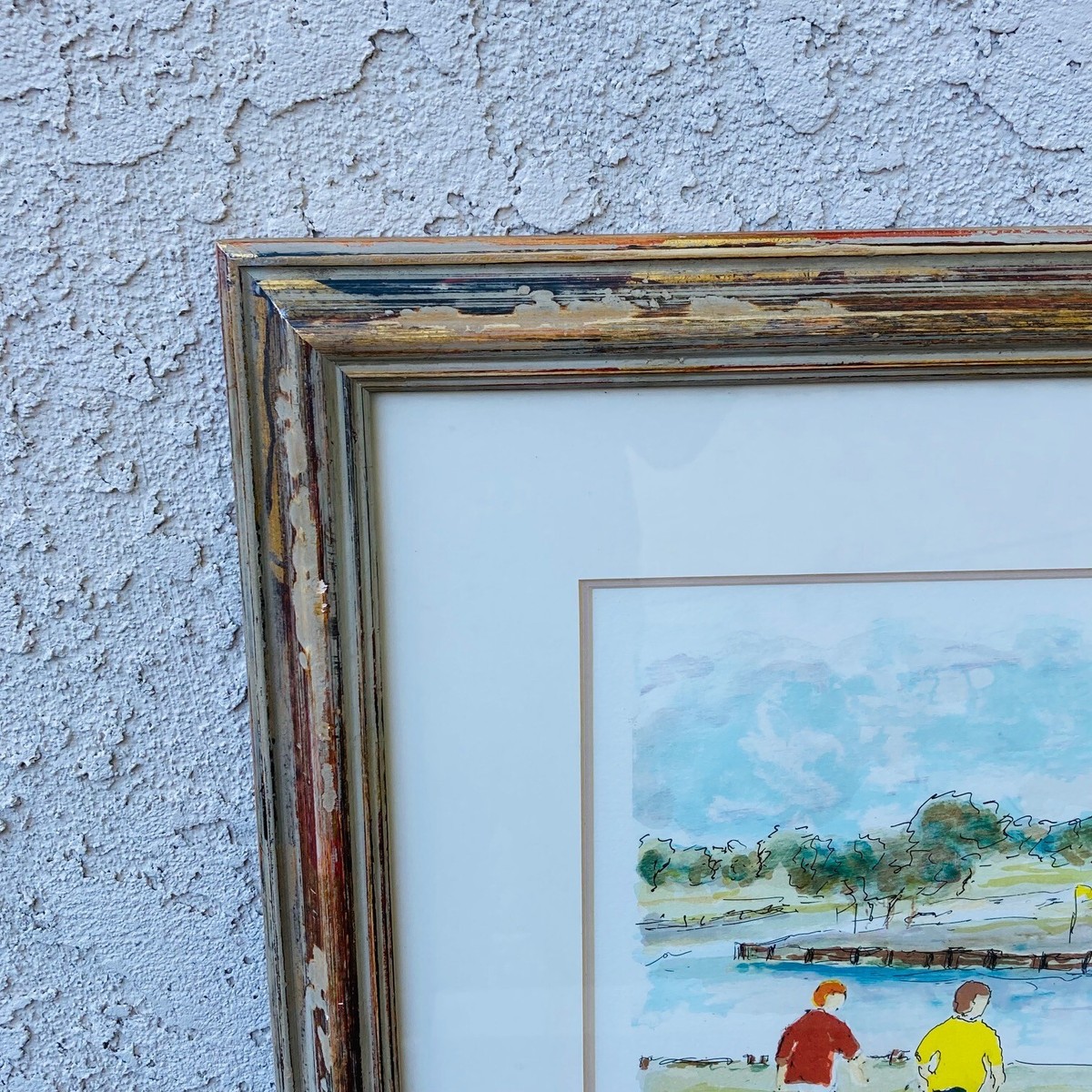 Signed and Numbered Urbain Huchet Golf Lithograph, Framed