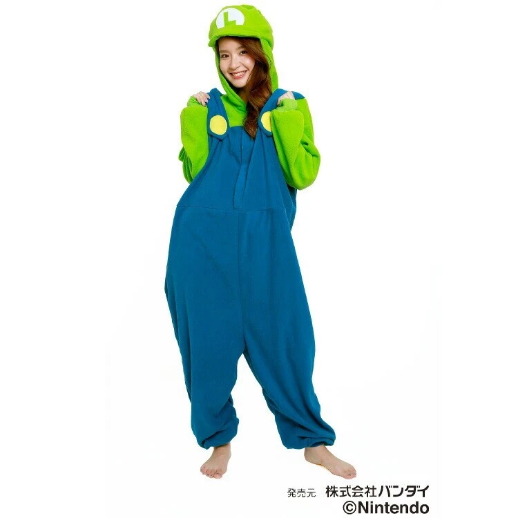 SAZAC Super Mario Bros Luigi Kigurumi Adulto Gratis Talla Única Disfraz Juegos con disfraces Foto 3 de 4