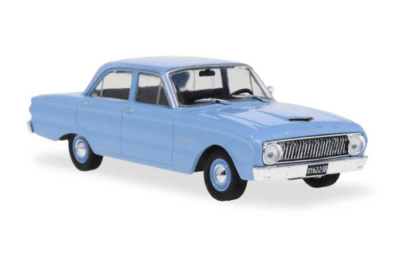 Modèle Réduit Ford Falcon Course – 1:43 Classic Carlectables – Bleu, Sans Boîte – Occasion Très Bon état